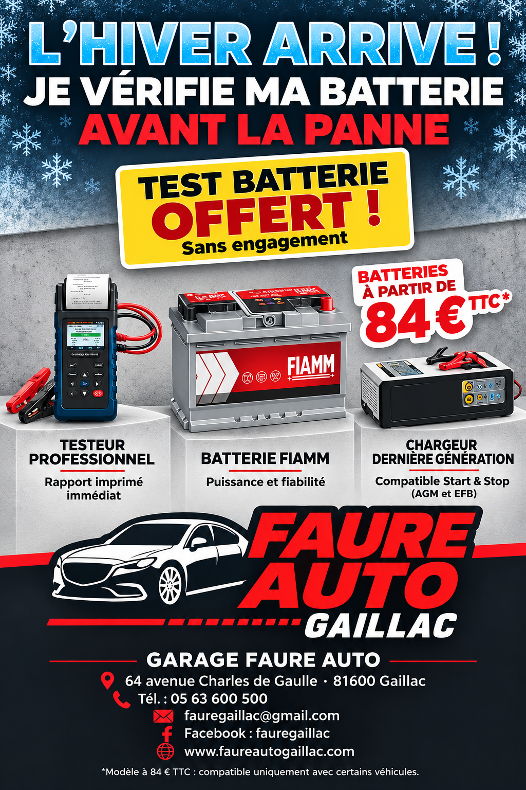 ** TEST BATTERIE **