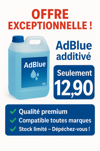 Offre promotionnelle – AdBlue additivé à 12,90 €